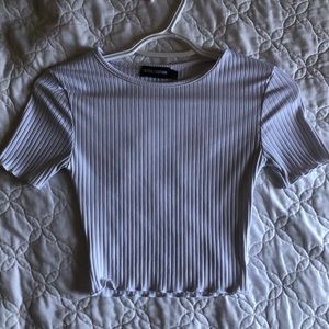 PRETTY LITTLE THING white short sleeve shirt